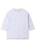 [NUTMEG] MILLS 7分袖Tシャツ 切替 USAコットン メンズ レディース (JP, アルファベット, XL, 杢グレー)