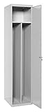  Taquilla profesional desmontada 1 cuerpo 1 puerta con divisor dentro Gris/Gris Simonrack 1800x400x500 mms - Taquilla industrial - taquilla de vestuario