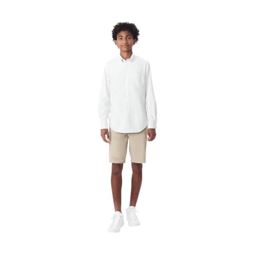 Image of French Toast Boys Long Sleeve Oxford Shirt (Standard & Husky) Button Down Shirt