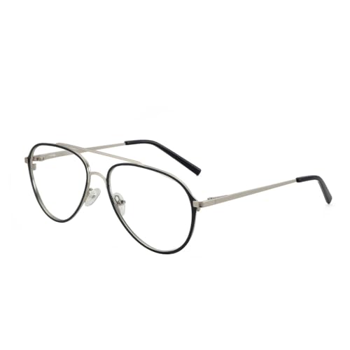 Lunettes de vue à double pont pour homme style élégant au bureau