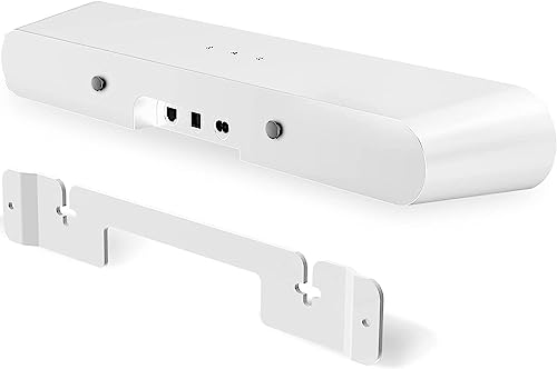 Soporte de pared para Sonos Ray que oculta cables y optimiza el espacio de tu altavoz blanco