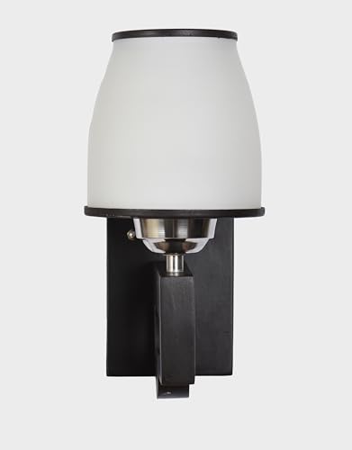 Image of BENE Ennis Wooden Indoor Modern Wall Light, E-27 Base Wall Lamp for Home Decor - Living Room, Bedroom, Dining, Hallway, Staircase, 12 cm (Wood, Pack of 1)