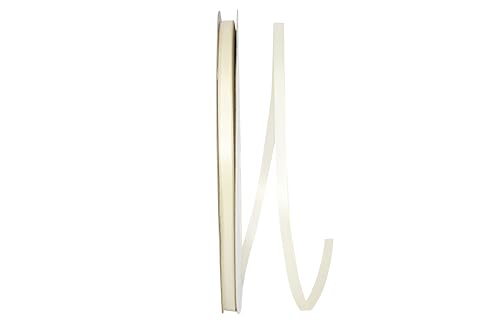 Reliant Ribbon 5150-810-01C Single Face Sfs Satin Ribbon, 1/4 Inch X 100 Yards, Ivory
