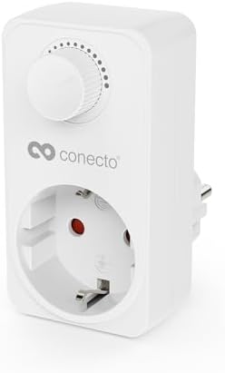 BEARWARE Funksteckdose, Steckdosendimmer mit Drehregler - von 20 bis 400 Watt