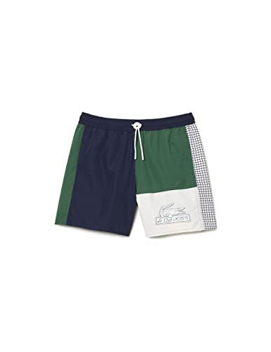 Lacoste Herren Mh5653 Swimwear, Navy Blue/Green-Lapland, 48