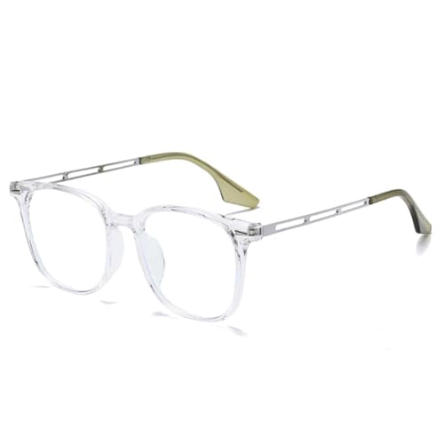 Lunettes de vue carrées rétro MUTYNE monture métallique transparente mixte à rivets