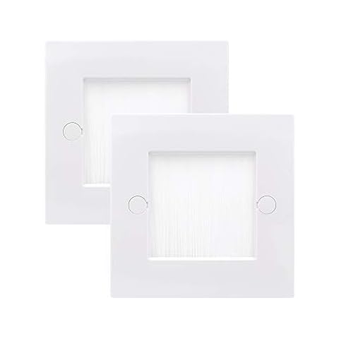 VCE 2 Pack Cable Brush Wall Plate Cover