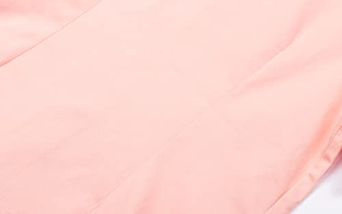 Mud Kingdom Dress Shirts For Little Girls School Uniform Cotton Summer Blouse Poplin Button Down Pink Size 8 #TOP4