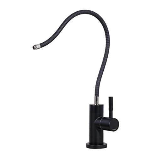 Robinet eau potable directe noir en acier inoxydable pour toute la famille