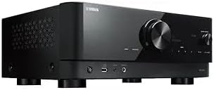 YAMAHA RX-V4A 5.2-Channel AV Receiver with MusicCast with Yamaha Corporation of America NSIW470WH 3 Way Speaker (White, Pair)