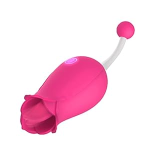 Roze speelgoed voor vrouwen, likken en hoogfrequente g-spot rozenvibrator – tongstimulator vaginale tepelstimulator voor snel orgasme volwassen seksspeeltje voor vrouwen masturbator (rozerood)