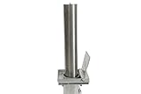 The Ramp People Stainless Steel Retractable Bollard - Silver Heavy Duty Telescopic Security Bollard for Car Parks and Driveways