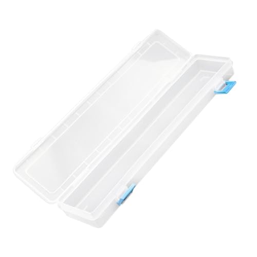 STOBOK Transparent Pen Box Eco-Friendly Plastic Stationery H