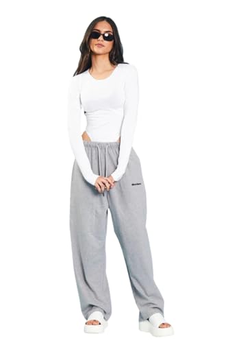 Bonkers Corner Grey Melange Loose Fit Joggers - Image 2