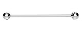 Emporium Industrial Scaffold Barbell Ear Piercing Bar 316L Surgical Steel with Balls (1.6mm(14g) with 5mm Balls, 38 MM)