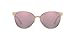 Versace Woman Sunglasses Pink Gold Frame, Dark Grey Mirror Pink Lenses, 57MM