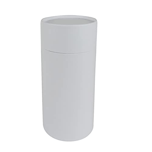 Image of WENPACK 12pack Paperboard Tube with Lid Round Cardboard Box Container Paper Can (3.35 inch D*6.62 inch H, White)