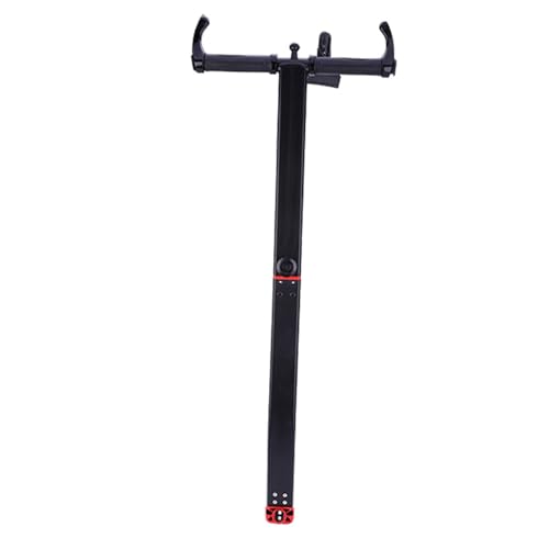 Durable Aluminum Alloy Black Scooter Control Bar with Telephone Holder for Scooter, Telescopic Design for Different Riders, Comfortable to Use