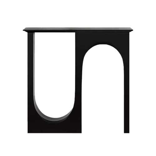 Consola de Entrada Mueble de entrada moderno de madera, mesa de entrada for pasillo, consola de doble curva detrás de la mesa del sofá for sala de estar, pasillo, vestíbulo, entrada, dormitorio Mesa C
