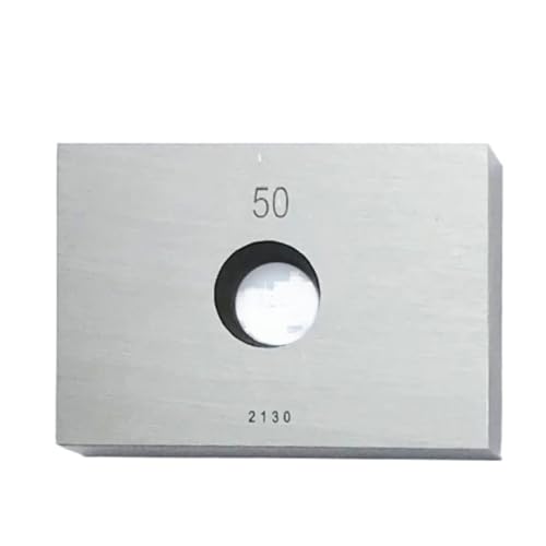 Evite errores de medida usando este bloque de acero de 50mm para calibre