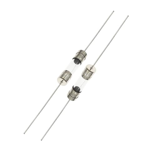 Kit de fusibles de vidrio surtidos 5 x 20 mm 250V con múltiples amperajes y tubo de vidrio (5 piezas, acción retardada, 0.5A) miniatura 5