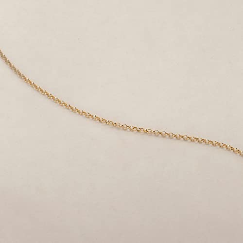 Gelin Rolo Chain Bracelets Adjustable Bracelet in 14K Solid Gold4