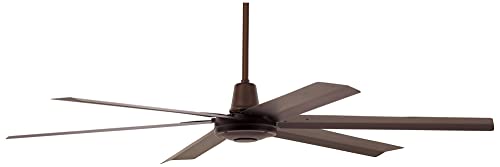 Casa Vieja 60" Turbina Max Dc Modern Industrial Rustic Indoor Outdoor Ceiling Fan With Remote Control Oil Rubbed Bronze Metal 5 Blades Damp Rated For Patio Exterior House Porch Garage Barn #TOP6