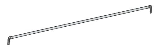 ALTRAD - Lisse 3m galvanisée - NF - gamme échafaudage façadier - AERIS 45 - Réf: q1931