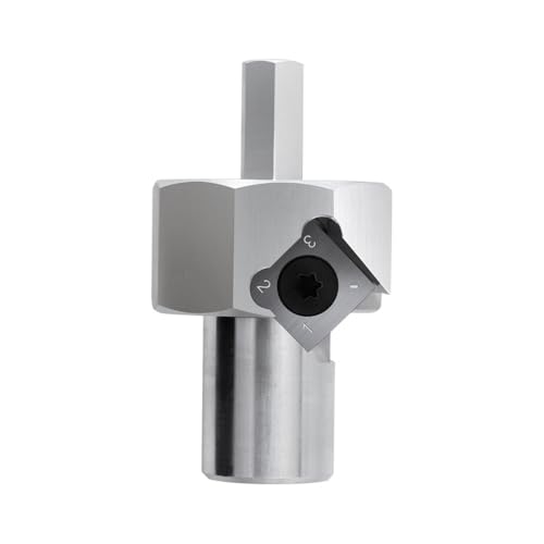 Namvo Holzbearbeitungs-Hundeloch-Fase-Reibahlen-Werkzeug 20 mm, 9 mm Sechskantschaft, polierte Oberfl?Che, kompatibel mit Standard-Bohrmaschinen