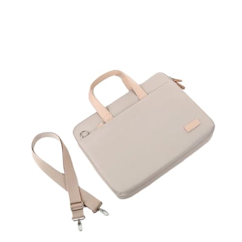 Sacoche ordinateur portable de bureau chic et porte-documents beige-pink