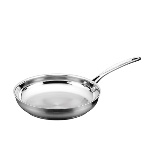 Scanpan Impact 11” Fry Pan - Made of Durable 18/10 Stainless Steel - Dishwasher & Oven Safe