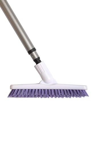 Fuller Brush E‑Z Scrubber Replacement Head – 9" V‑Trim Tile & Grout Brush Head Only, Compatible with Telescopic Handle (Sold Separately) – Deep Grime Cleaning Without Scratching