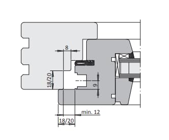 Siegenia VSO 276495 or VSU 276426, A1360 1360 Window Lock for Windows or Balcony Doors Including Fixing Material (Lower VSU 1360) - Image 2