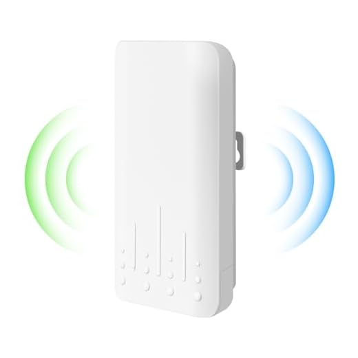 Amplificatore WiFi OD300 per esterni, resistente alle intemperie, IP65, impermeabile e antipolvere, ripetitore WiFi con modalità AP, 2,4 GHz, 300 Mbit/s, antenna nascosta integrata, temperatura di