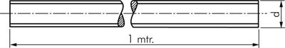 Gewindestange DIN 975 (1 mtr.), M 30, Edelstahl A2 Werkstoff:Edelstahl A2 D:M 30