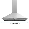 Universal-Blue-Campana-Extractora-piramidal-Acero-inoxidable-de-60-cm-3-velocidades-Filtros-de-aluminio