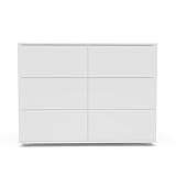 Mobi Muebles: Cómoda de Madera Modelo Creta Color Blanco