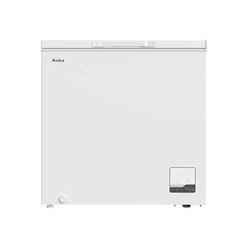 Amica Gefriertruhe freistehend 199 l FrostControl Inverter‑Kompressor elektronische Steuerung 2 Gefrierkörbe 83,5 x 82,3 x 55,6 cm – Gefriertruhe Weiß