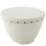 リス(RISU) フタ付き Nリベラリスタ ボールコランダーセットS ホワイト 日本製 電子レンジ対応 18cm GLIB112