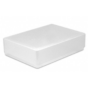 5 X A5 STORAGE BOXES CLEAR PLASTIC BOX LEAFLET FLYER HOLDER FOR OFFICE