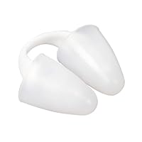 Baypify Painless Nose Plugs for Swimming,Nose Plugs for Swimming for Kids (Age 6+) and Adults, Ensure Comfort and Safety in The Water (White, L)