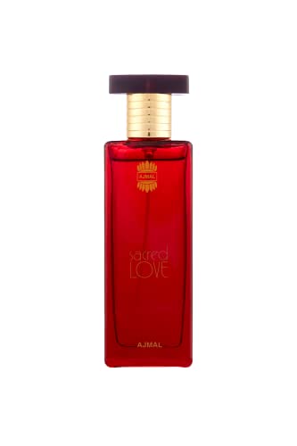 Ajmal Sacred Love EDP Floral Musky Perfume 50ml for Women and Aura Concentrated Perfume Oil Floral Fruity Alcohol-free Attar 10ml for Unisex, Pack of 2 (SacL_Aura_EDP_CP) - Image 2