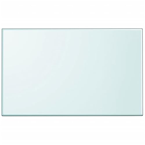 Tidyard Tablero de Mesa de Cristal Templado Cuadrado 1000x620 mm