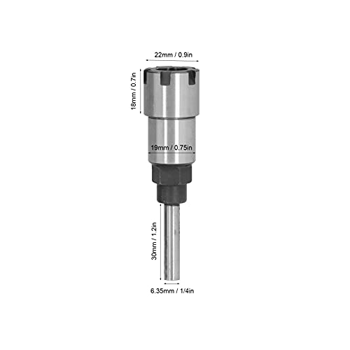 1/4 Inch Shank Router Bit Extension Rod with ER16 Spring Collet Mill Holder Spanner Extender Chuck Converter Adapter for CNC Engraving Machine Milling Lathe Tool Workholding - Image 2