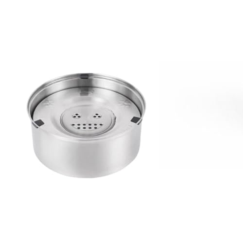Diexgiy 犬用飲用噴水 こぼれ防止 注ぎ口なし 大容量 ステンレススチール 急飲防止 防錆 飛散防止 ペット用飲用噴水 滑り止め お手入れ簡単 猫と犬用ウォーターボウル (3L)