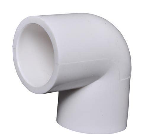 New Ware UPVC Elbow 1/2 Inch (15 mm) ID Socket 90 Degree Pipe Fitting Coupling Bend Pipe Connector Adapter (White Color) (Pack of 15)