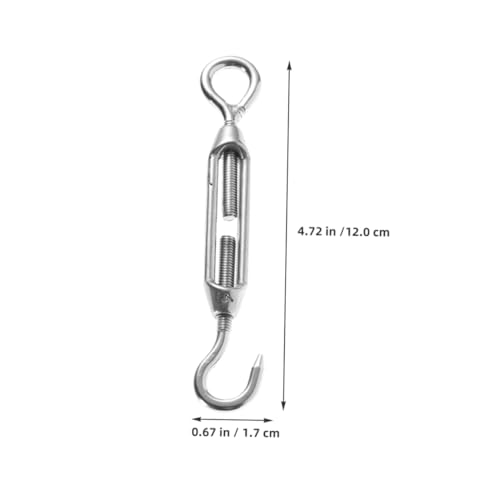 5 piezas de tensor de cable de acero inoxidable ajustable para cerca, sombra y carpa miniatura 2