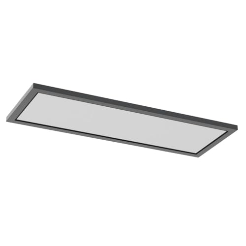 Image of AIKVSXER 4 Pack 1x4 LED Flat Panel Light Surface Mount Black, 5500LM 50W