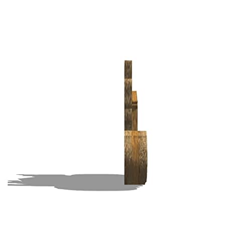 Imán decorativo de madera rectangular pequeño miniatura 2