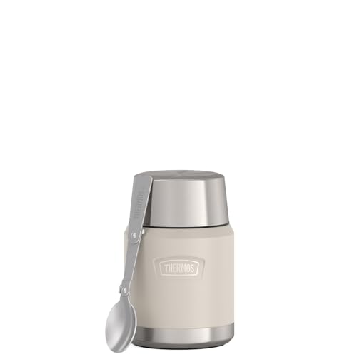 Image of THERMOS, Stainless Steel Food Jar with Spoon, 16 Ounces, Sandstone